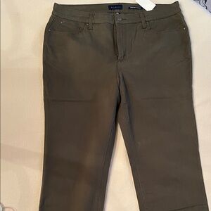 Charter Club Khaki Green Women's Straight Leg Jeans NWT